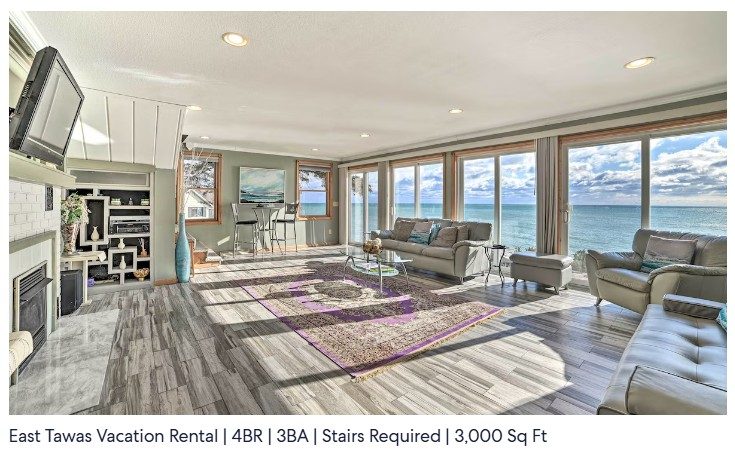 A lakeside vacation rental